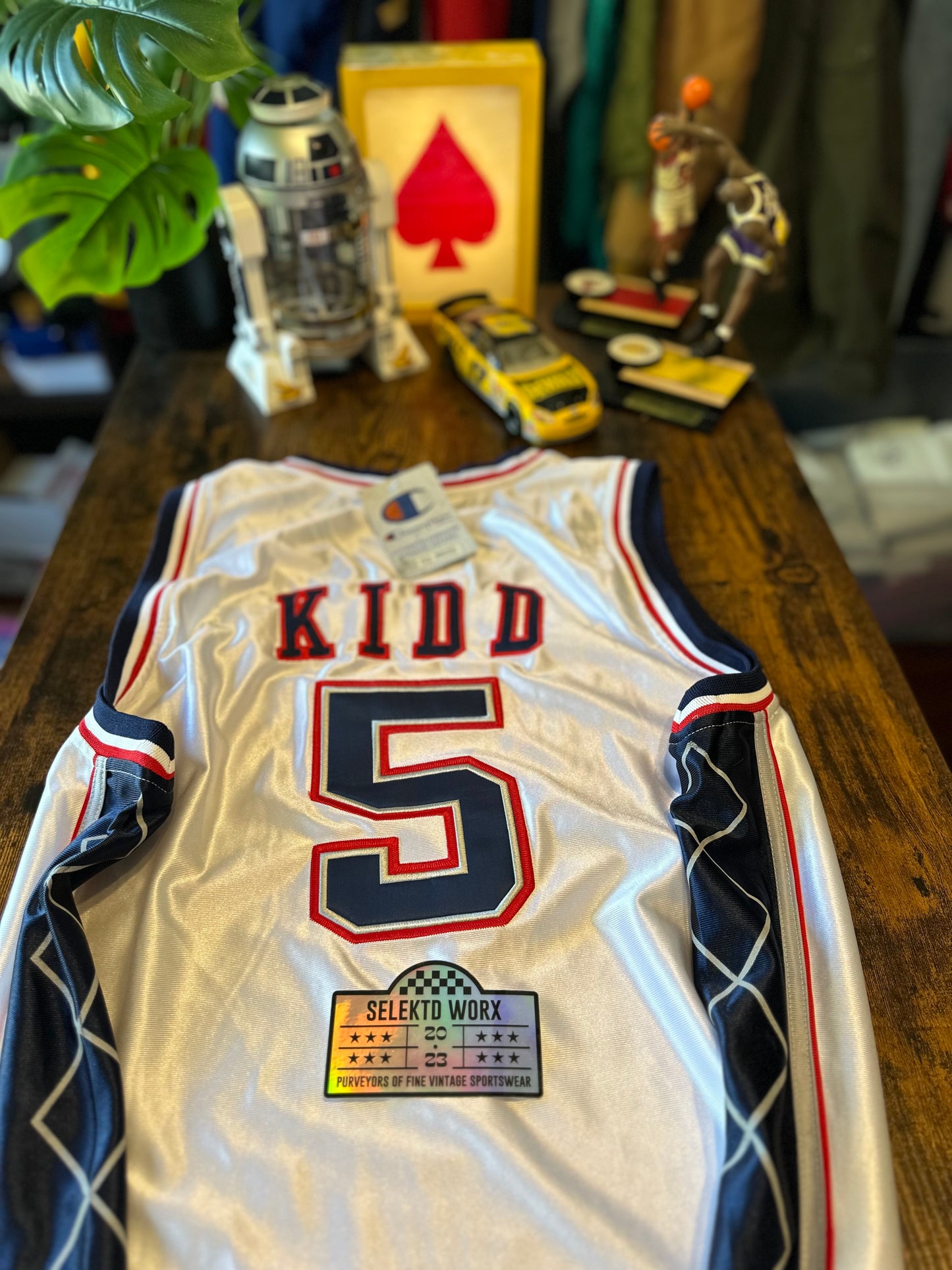 Champion | Jason Kidd | New Jersey Nets | White